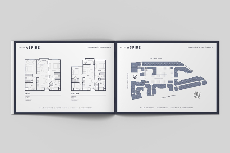 Anton Aspire Floor Plan Site Plan - Unsung Studio Branding