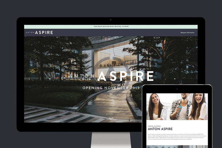 Anton Aspire Website Design - Unsung Studio Web Design