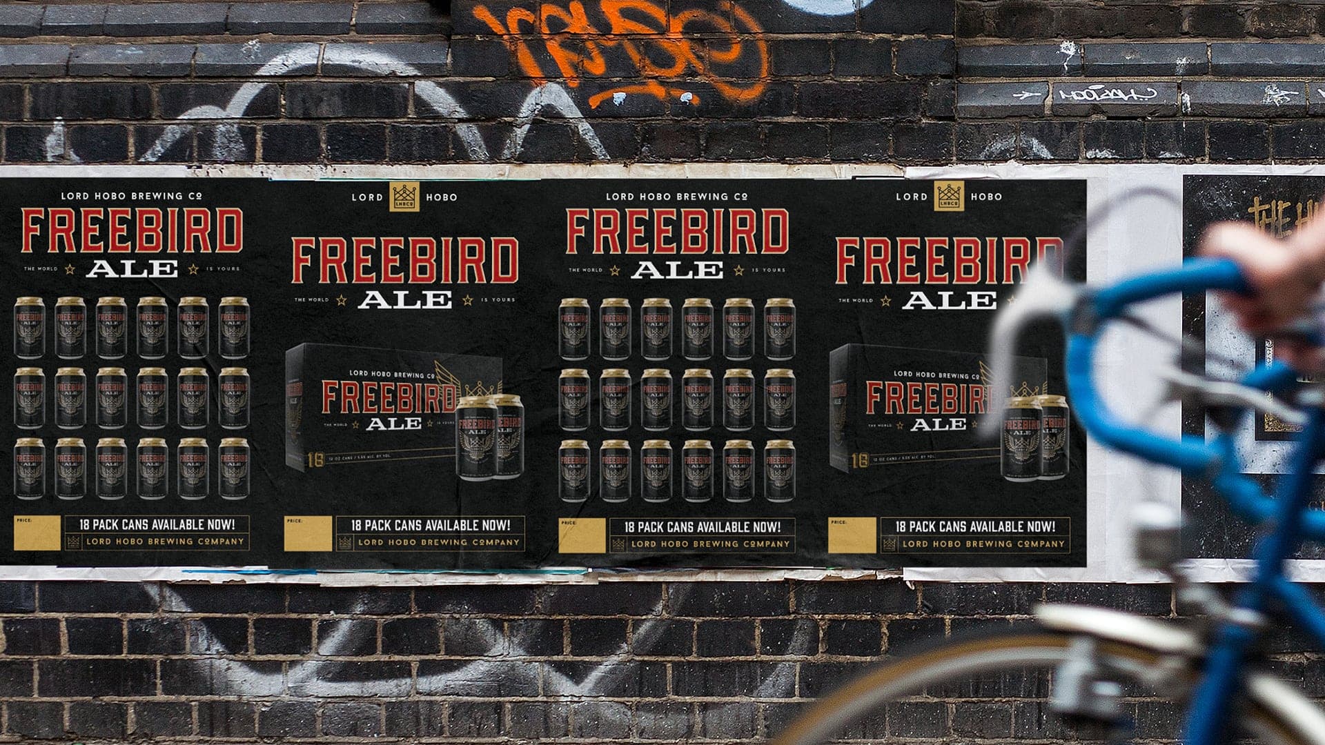 Lord Hobo Brewing Freebird Ale Posters - Unsung Studio Branding