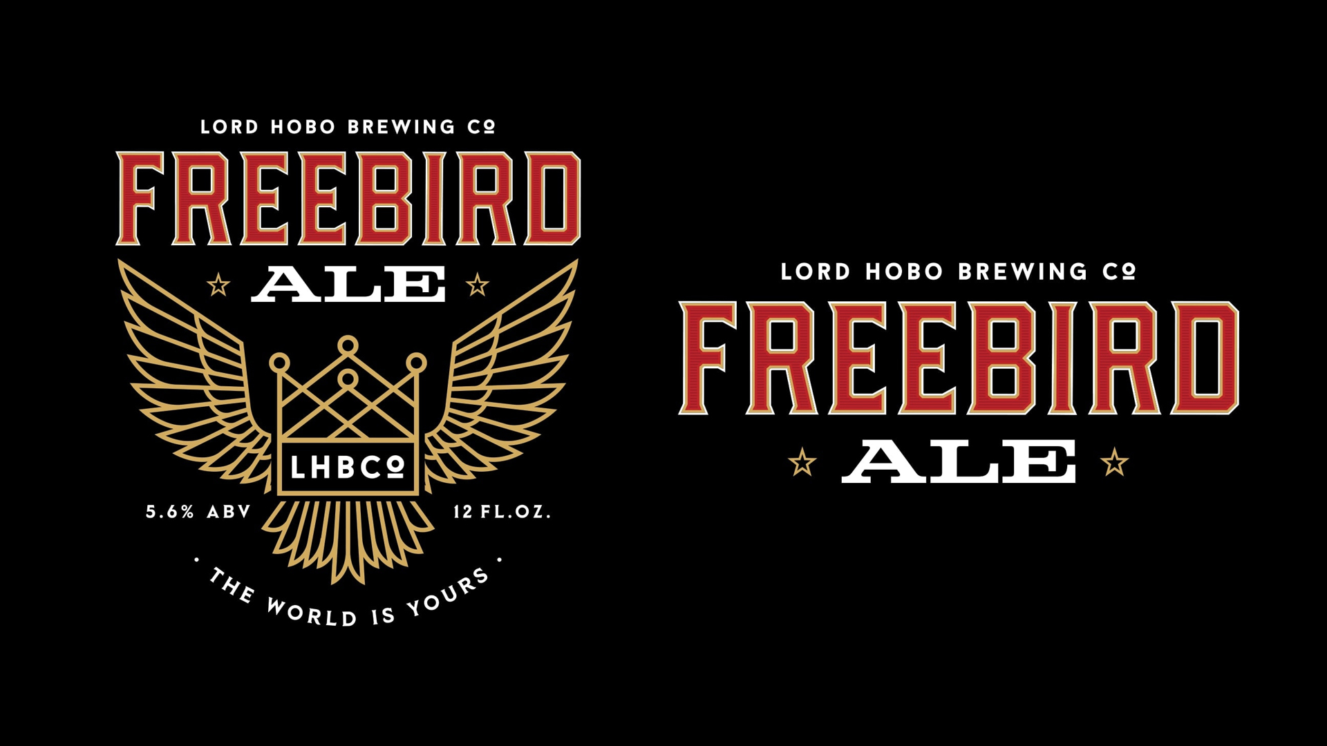 Lord Hobo Brewing Freebird Ale Logo - Unsung Studio Branding