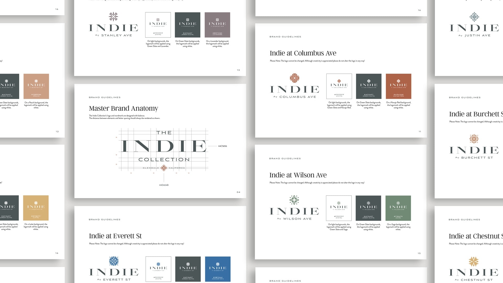 The Indie Collection Brand Guide - Unsung Studio Branding