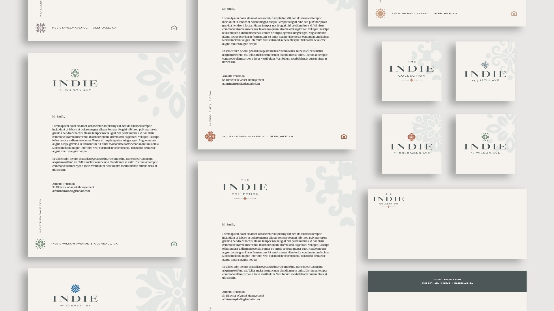 The Indie Collection Stationery - Unsung Studio Branding