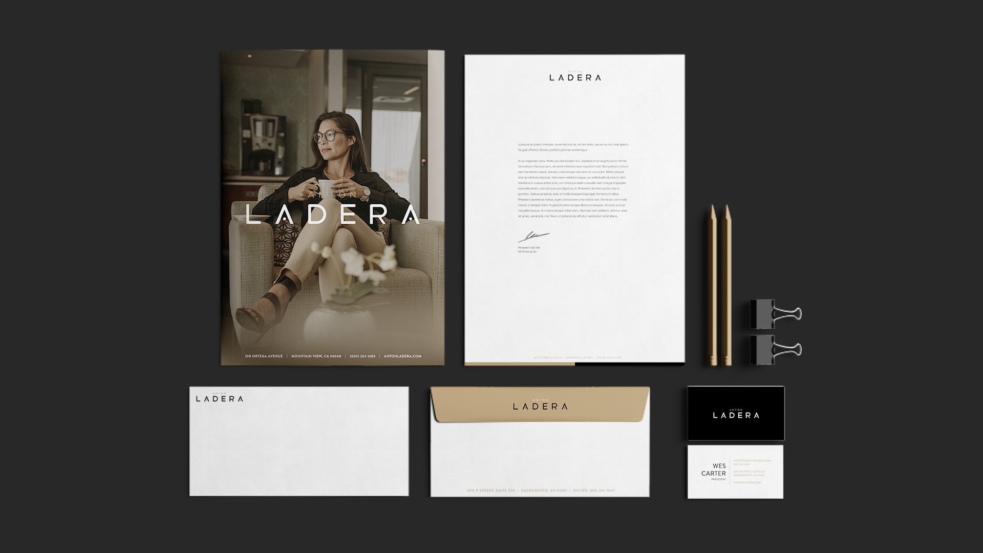 Anton Ladera Stationery - Unsung Studio Branding
