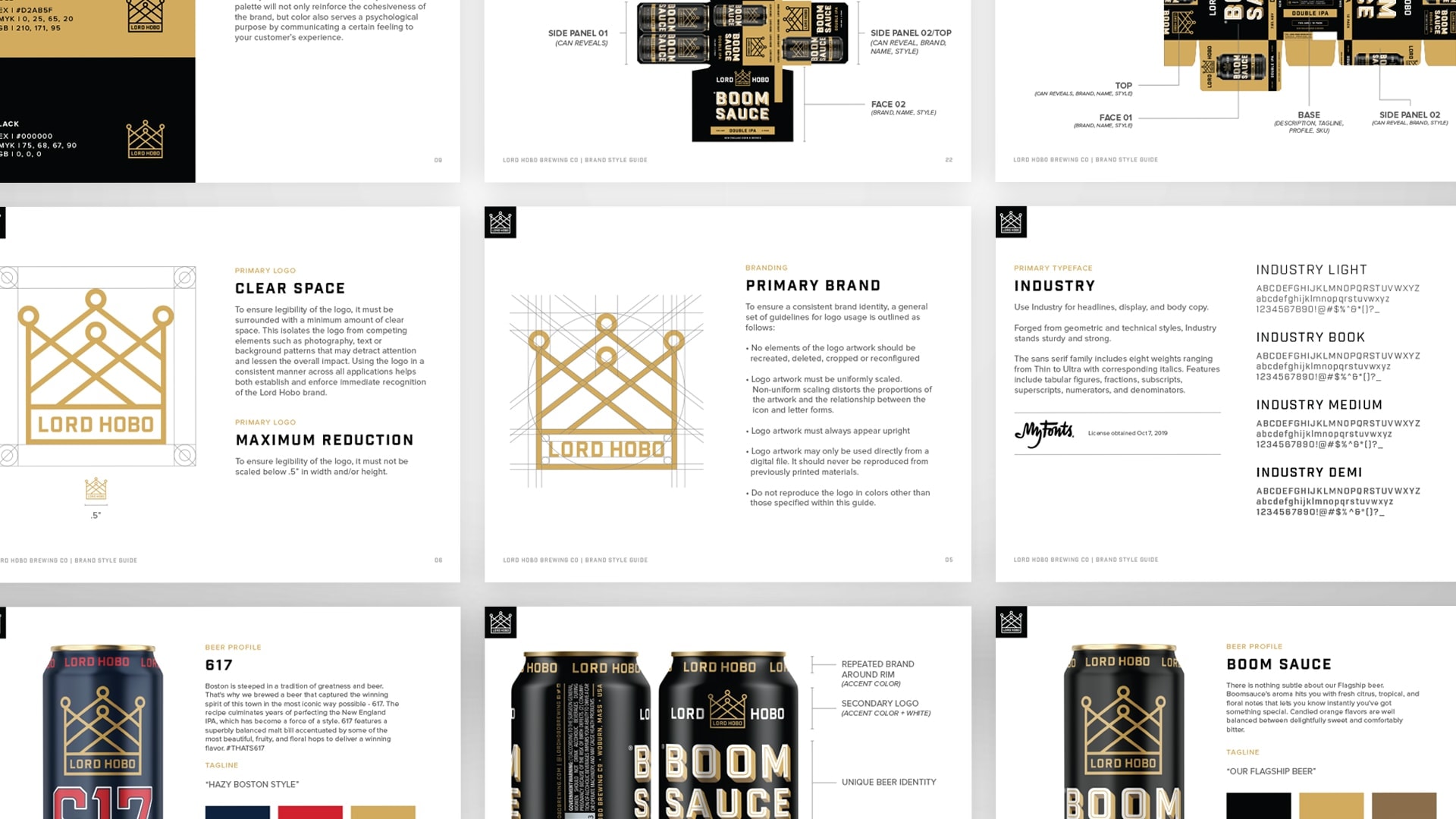 Lord Hobo Brewing Brand Guidelines - Unsung Studio Branding