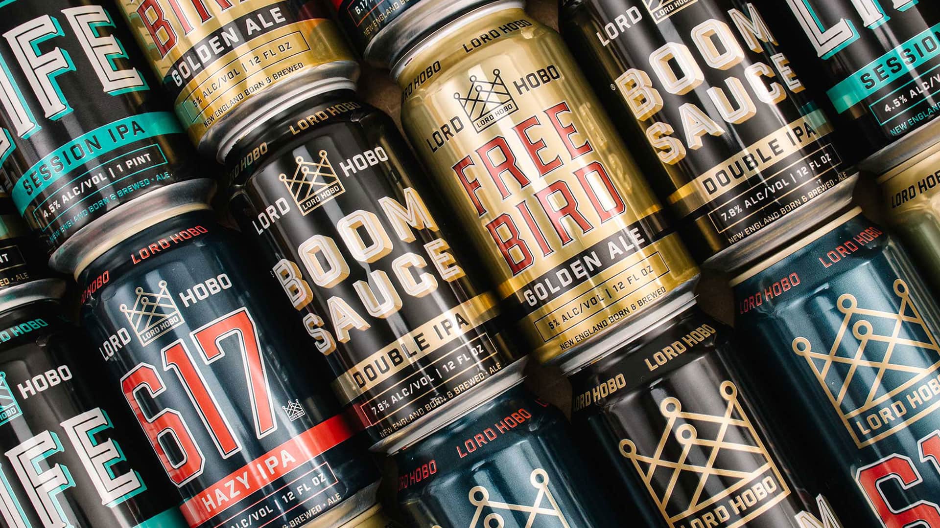 Lord Hobo Brewing Can Design - Unsung Studio Branding