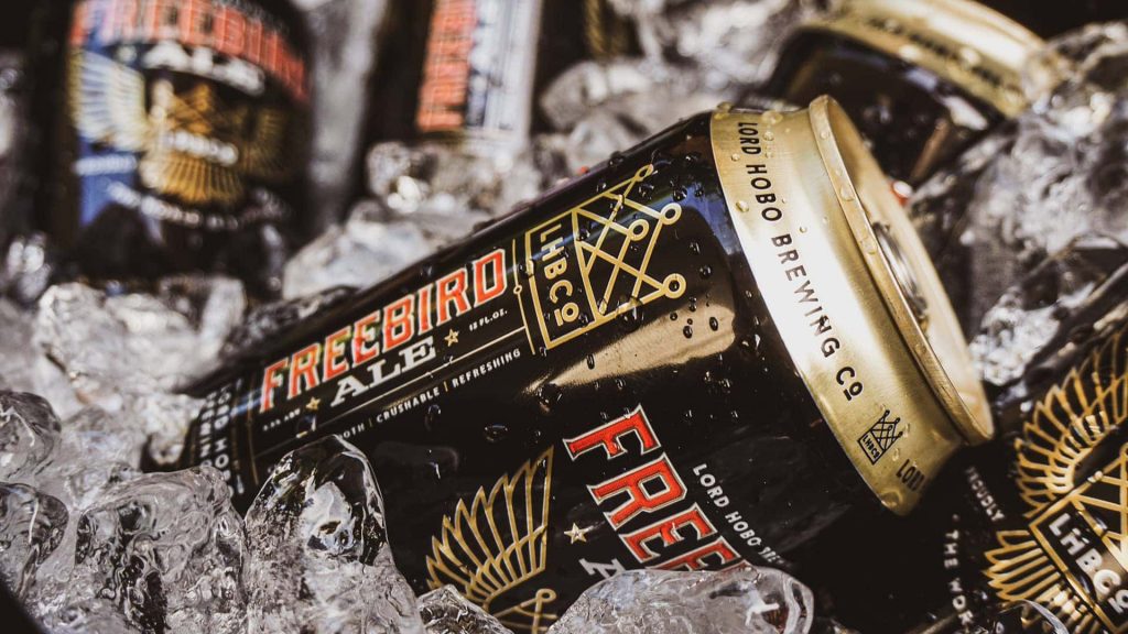 Lord Hobo Brewing Freebird Ale Can Design - Unsung Studio Branding
