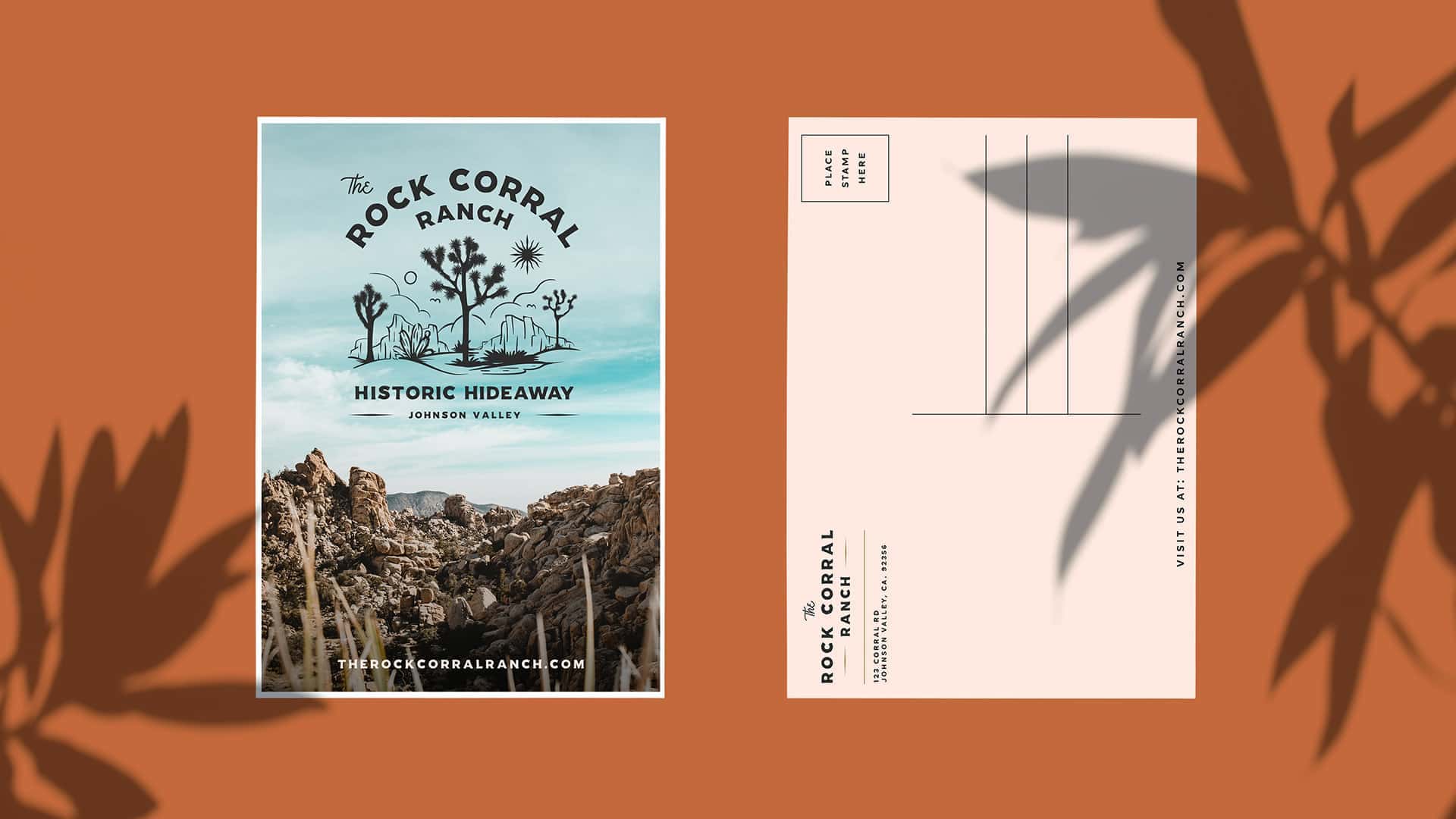 The Rock Corral Ranch Postcard - Unsung Studio Branding