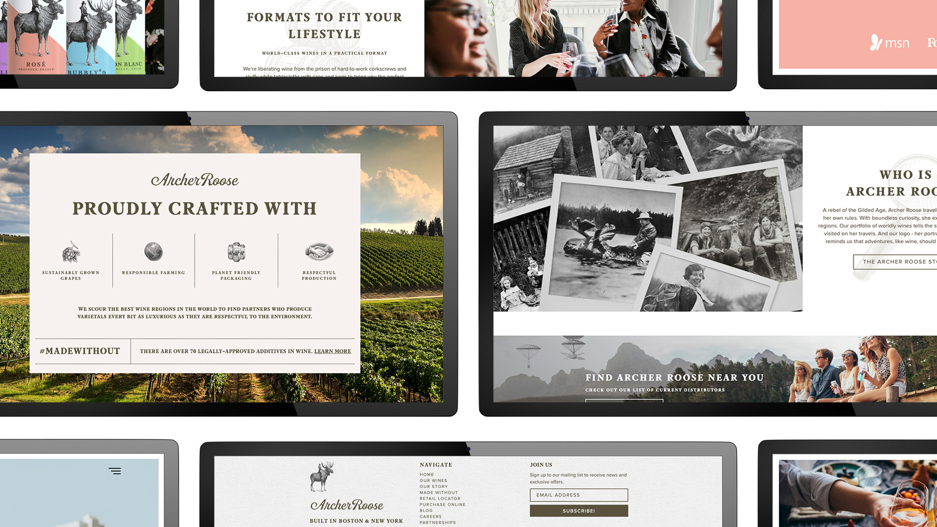 Archer Roose Web Design - Unsung Studio Website Design