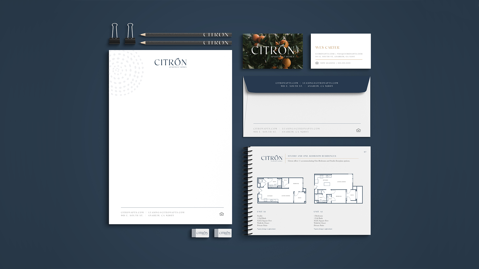 Citron-Stationery-Set